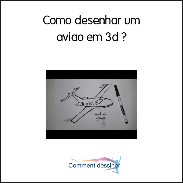 Como desenhar um avião em 3d